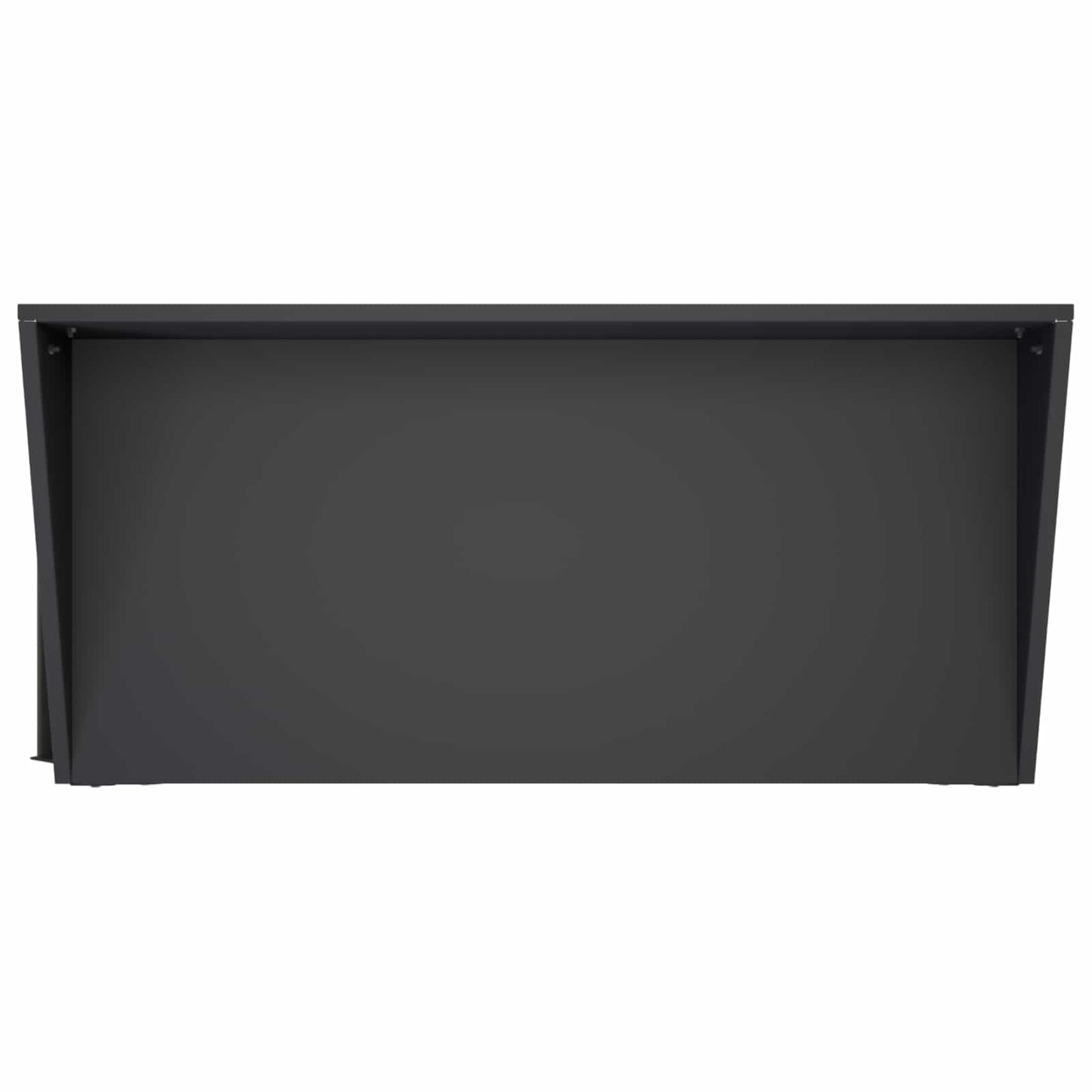 Pottebord med hjul 96 x 50 x 89 cm Koldvalset stål Sort