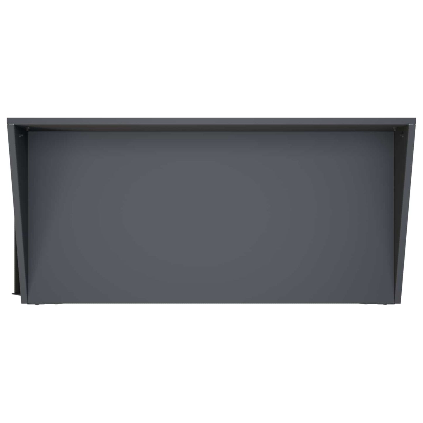 Pottebord med hjul 96 x 50 x 89 cm Koldvalset stål Antracit