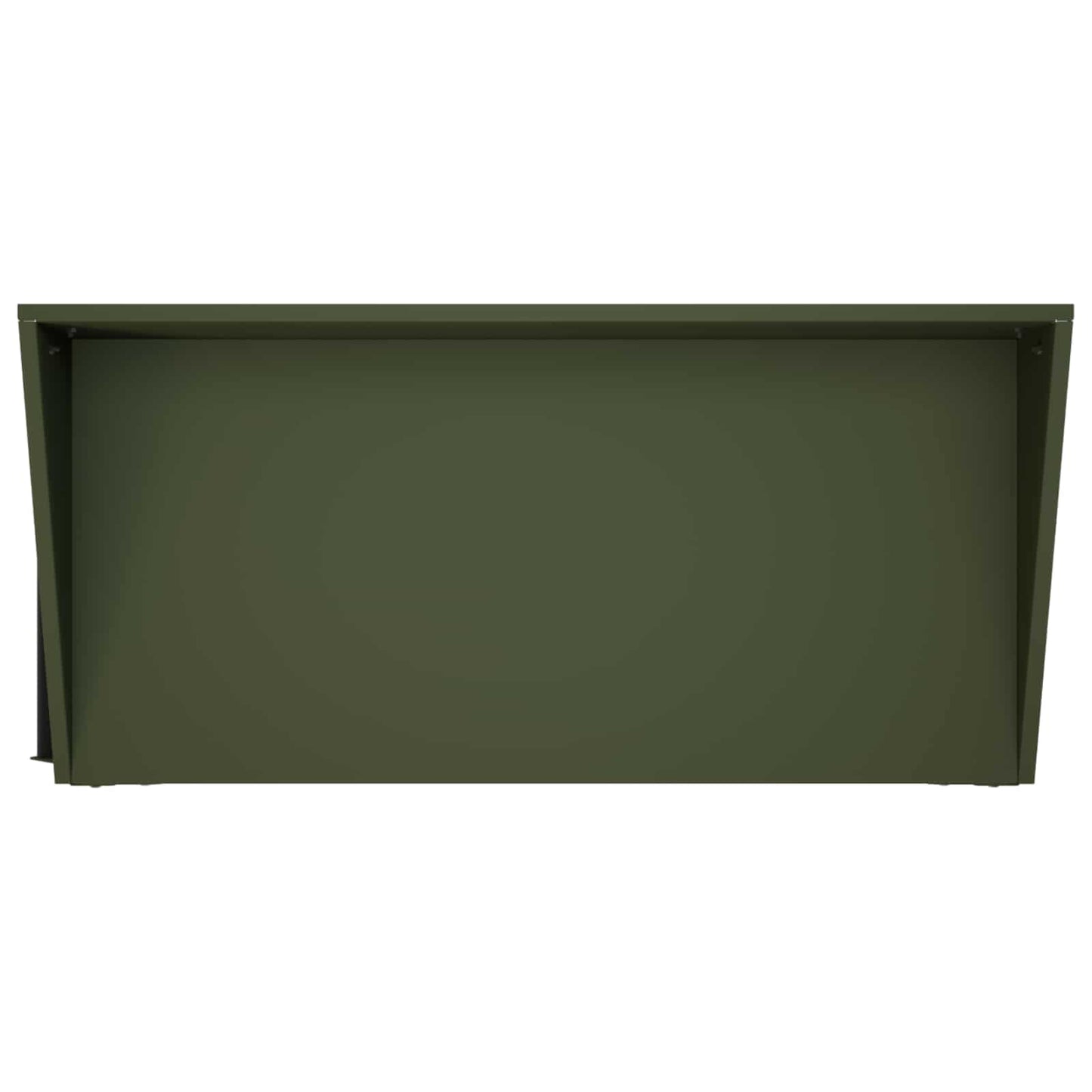 Pottebord med hjul 96 x 50 x 89 cm Koldvalset stål Olivengrøn