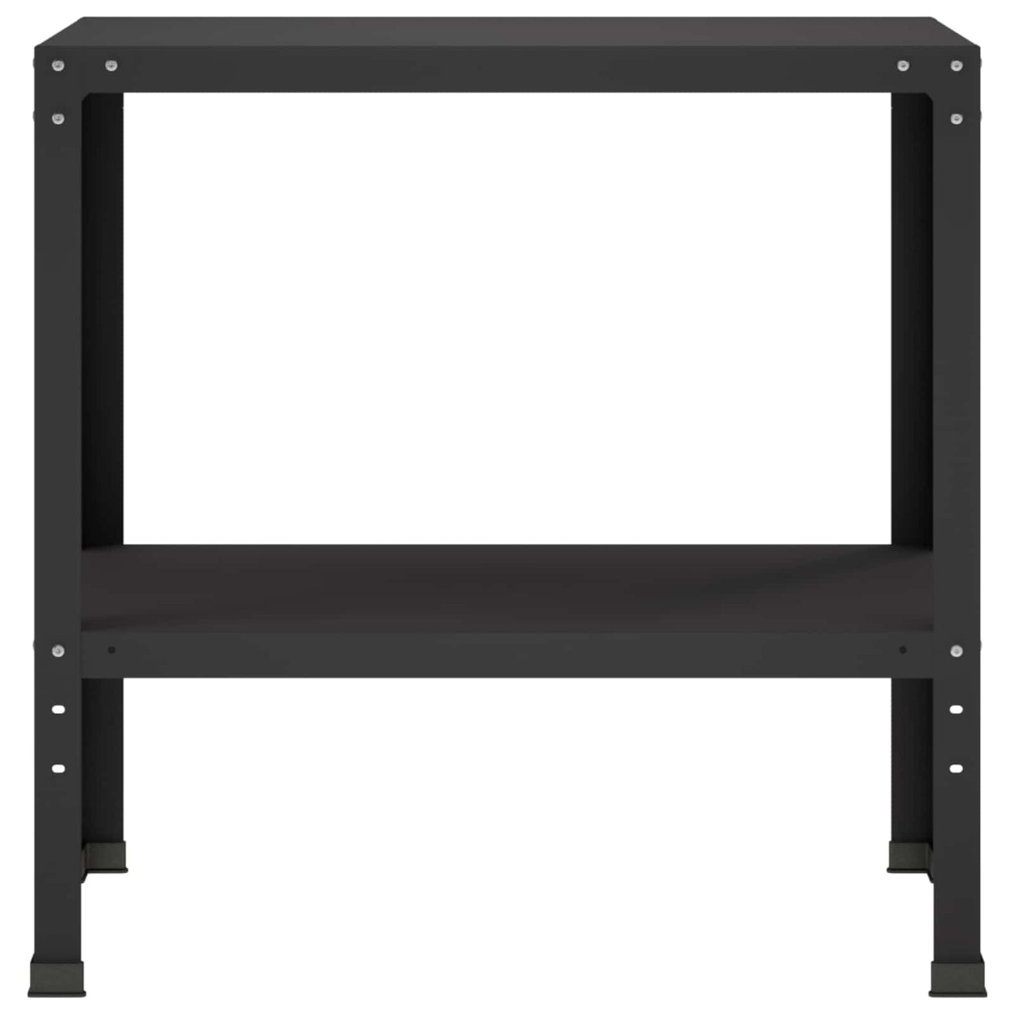 Plantebord 100 x 40 x 80 cm Pulverlakeret stål Sort