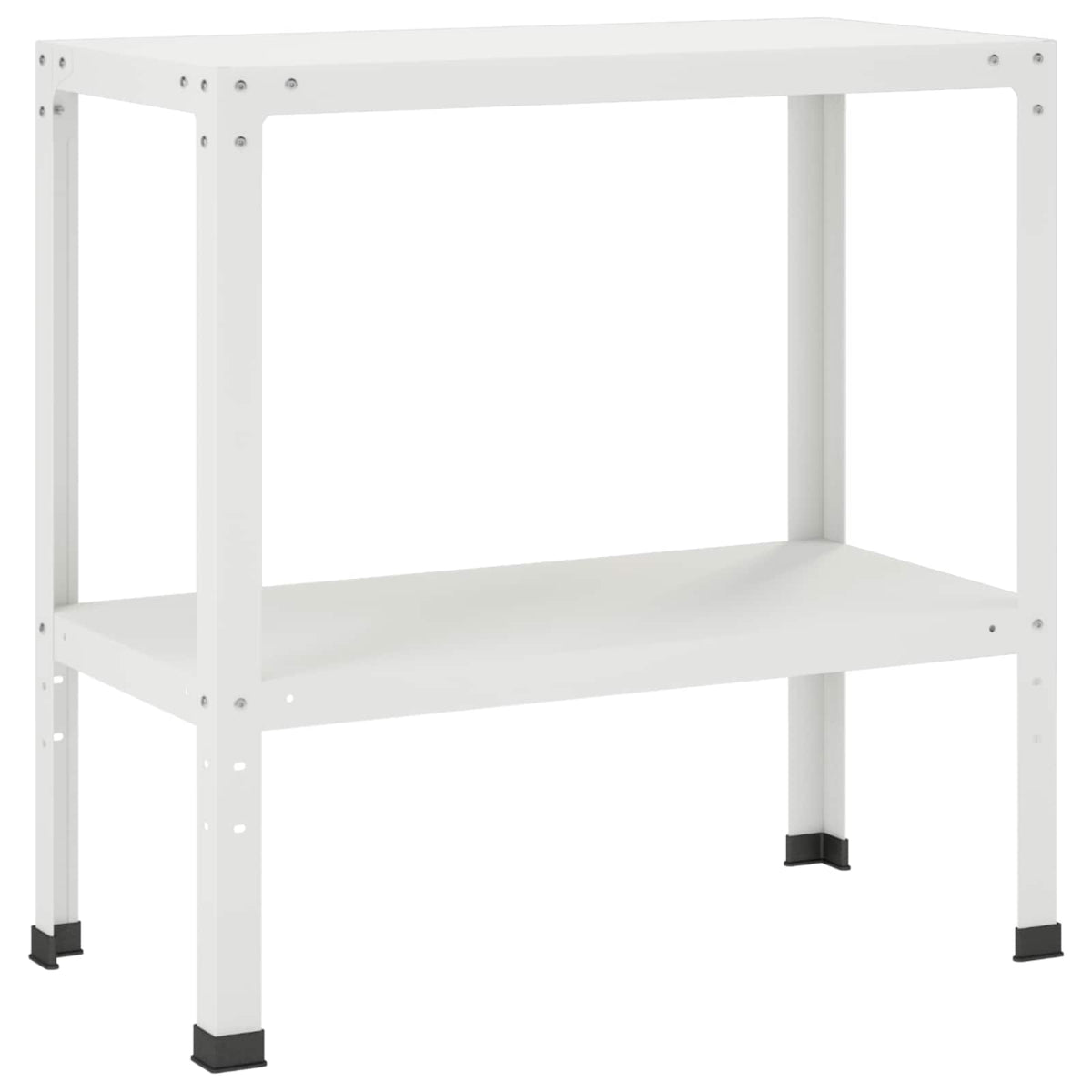 Plantebord 100 x 40 x 80 cm Pulverlakeret stål Hvid