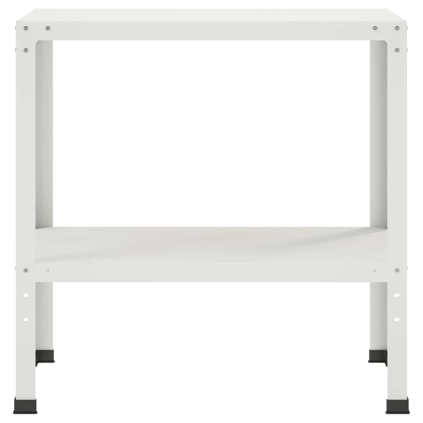 Plantebord 100 x 40 x 80 cm Pulverlakeret stål Hvid