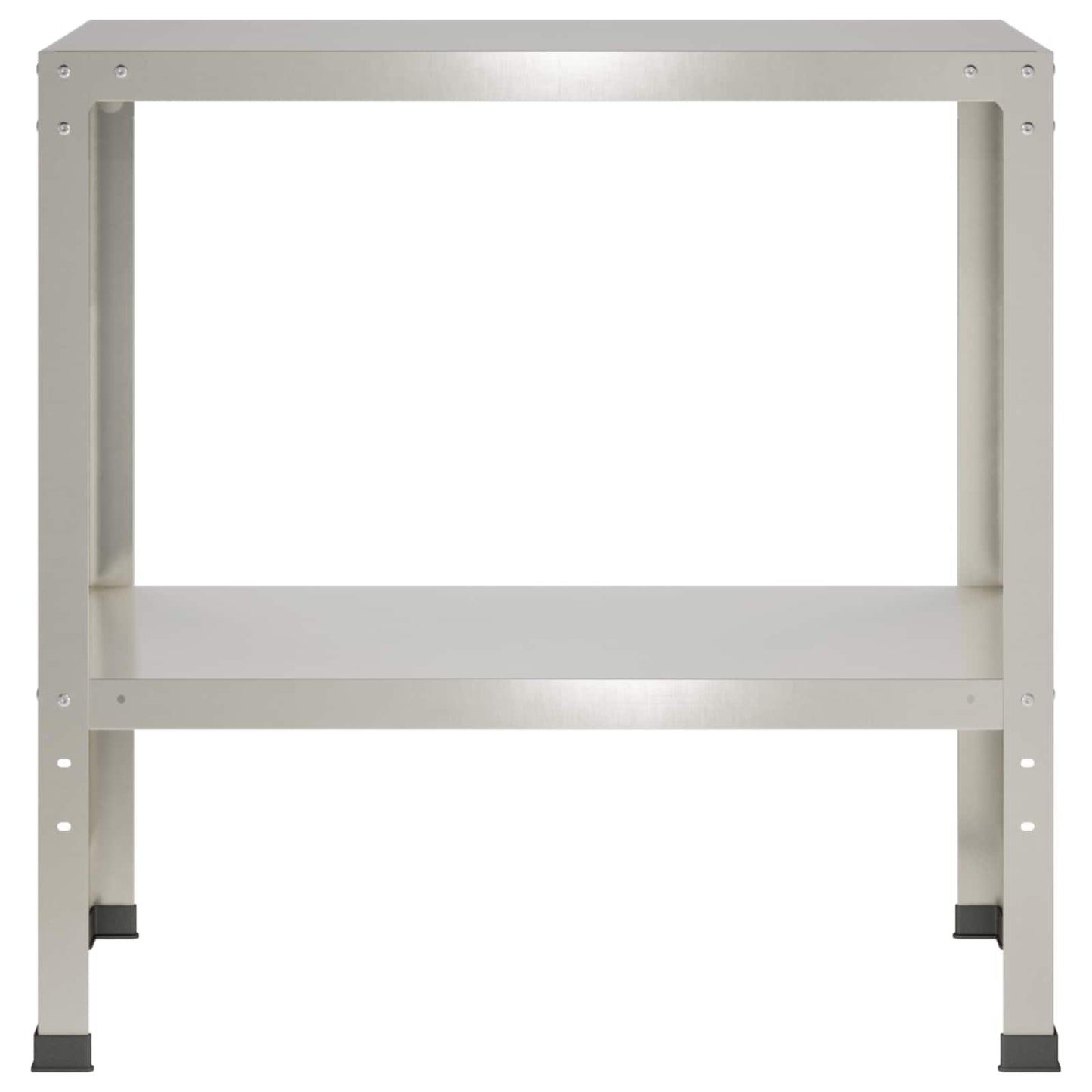 Plantebord 100 x 40 x 80 cm Rustfrit stål Sølv