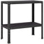 Plantebord 80 x 40 x 80 cm Pulverlakeret stål Sort