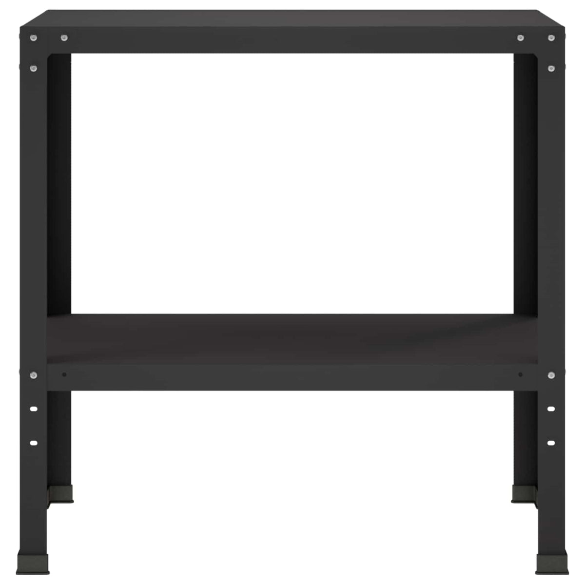 Plantebord 80 x 40 x 80 cm Pulverlakeret stål Sort