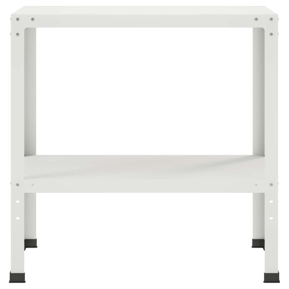 Plantebord 80 x 40 x 80 cm Pulverlakeret stål Hvid