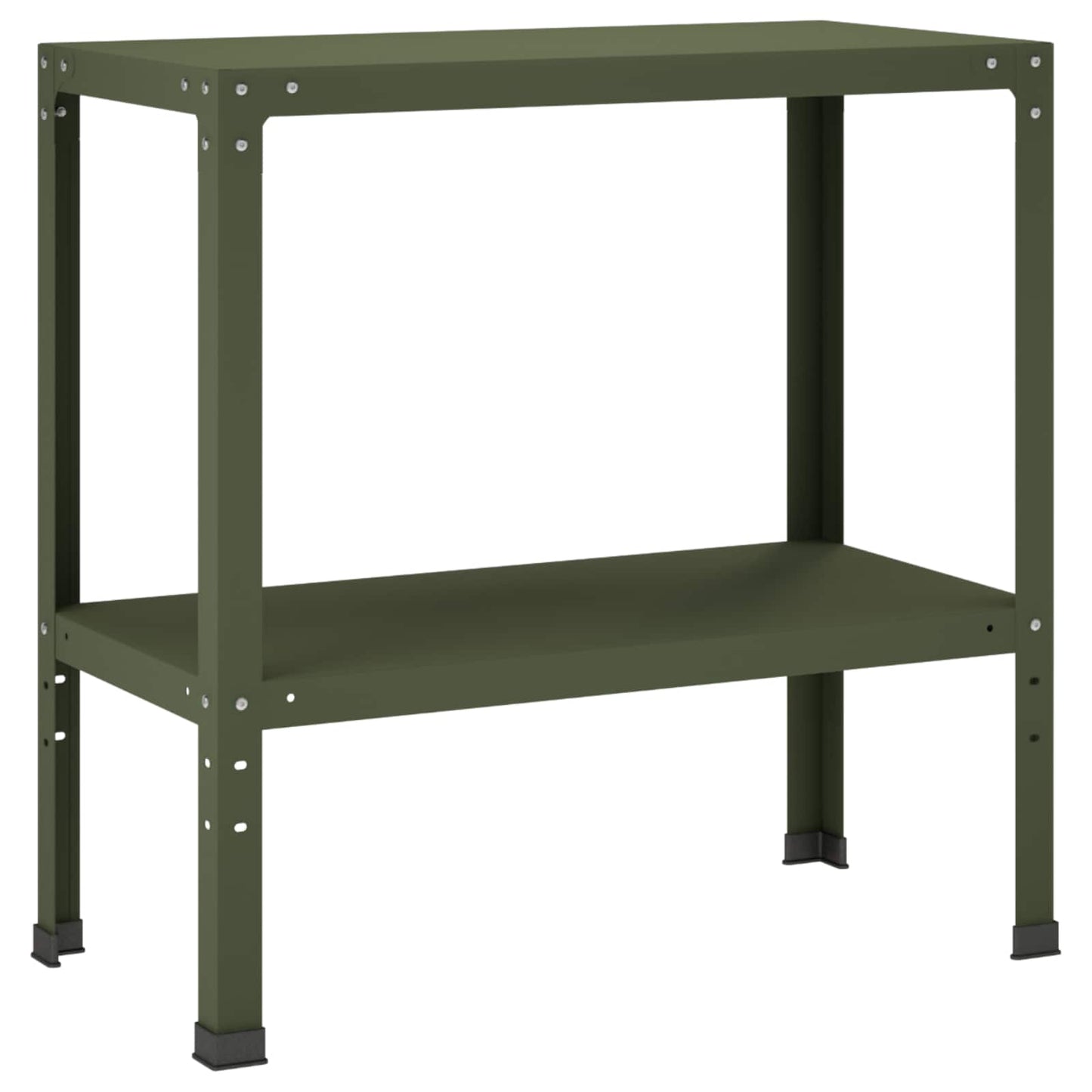 Plantebord 80 x 40 x 80 cm Pulverlakeret stål Olivengrøn