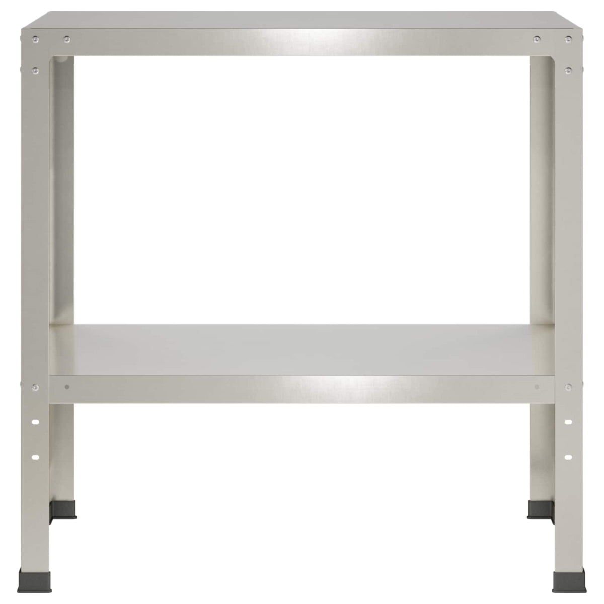 Plantebord 80 x 40 x 80 cm Rustfrit stål Sølv