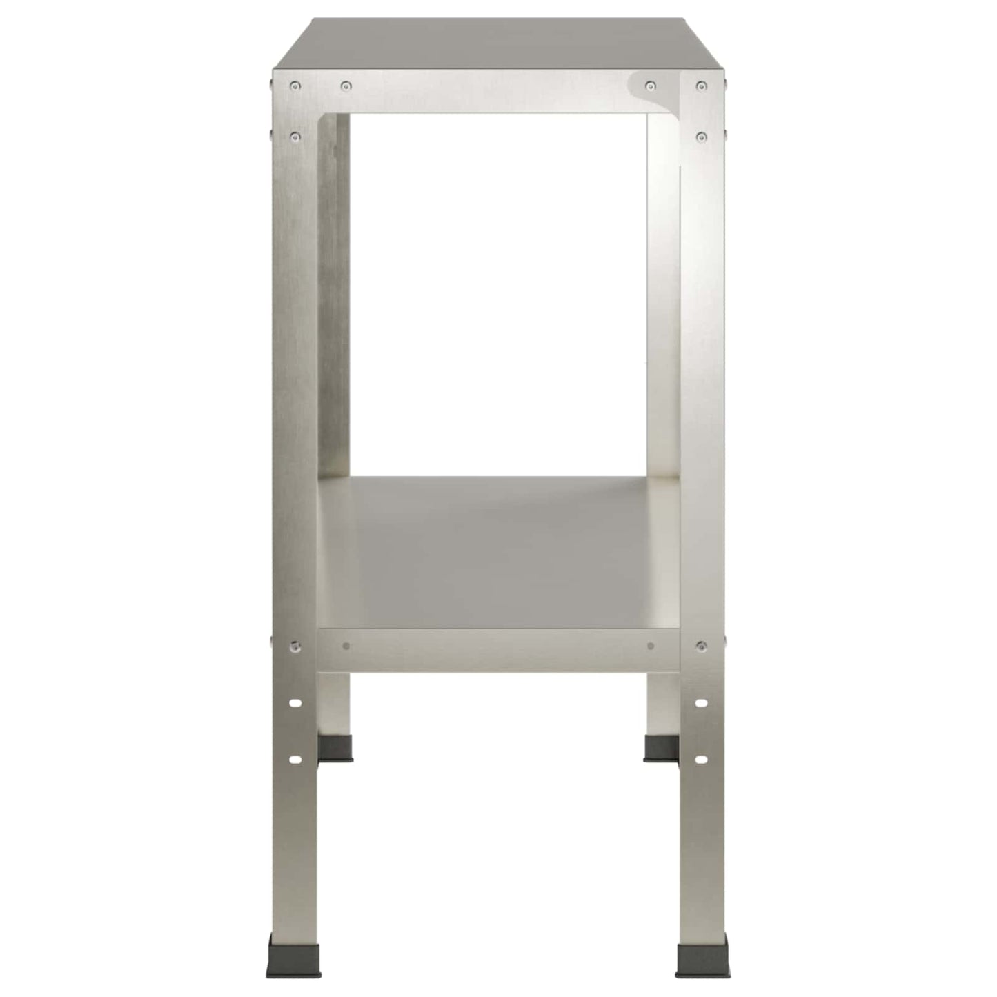 Plantebord 80 x 40 x 80 cm Rustfrit stål Sølv