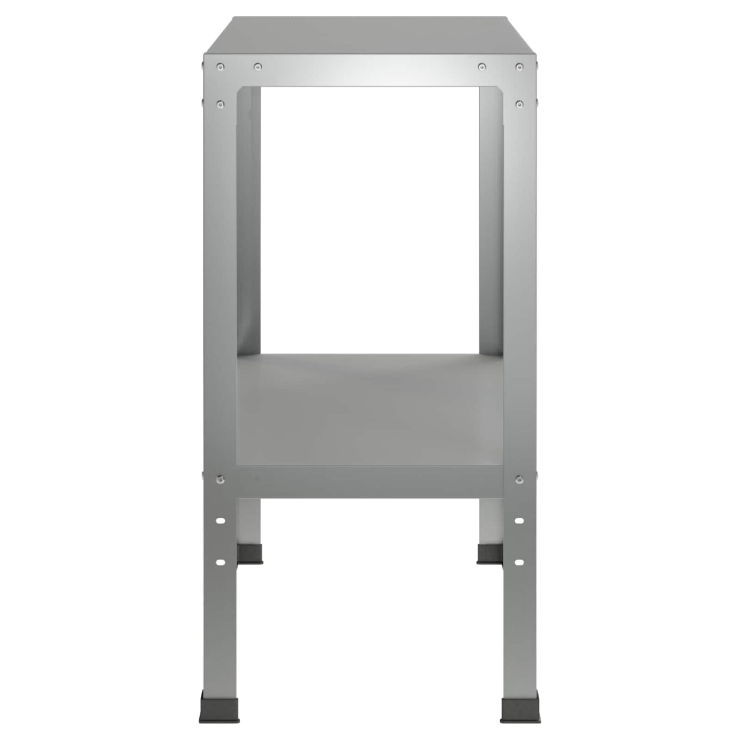 Plantebord 80 x 40 x 80 cm Galvaniseret stål Sølv