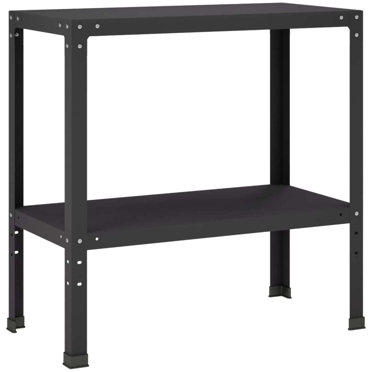 Plantebord 60 x 40 x 80 cm Pulverlakeret stål Sort