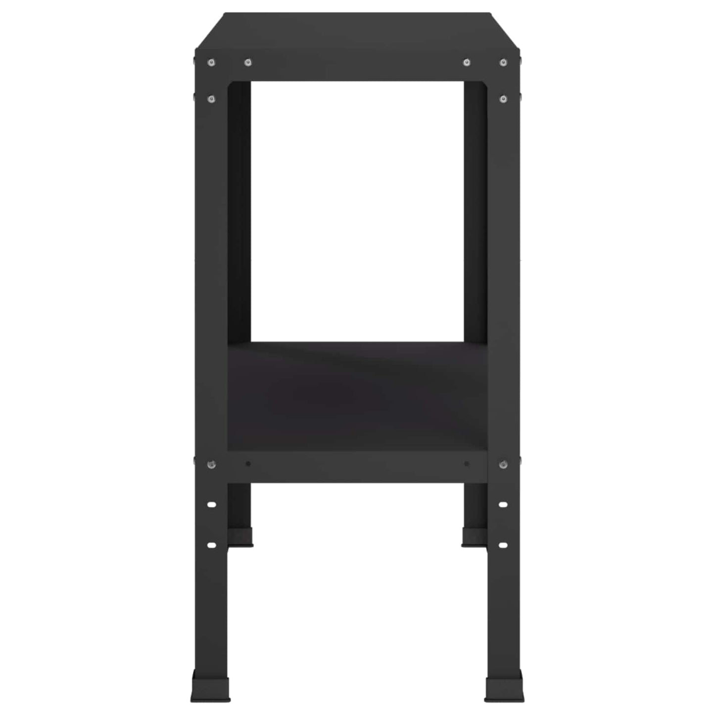 Plantebord 60 x 40 x 80 cm Pulverlakeret stål Sort