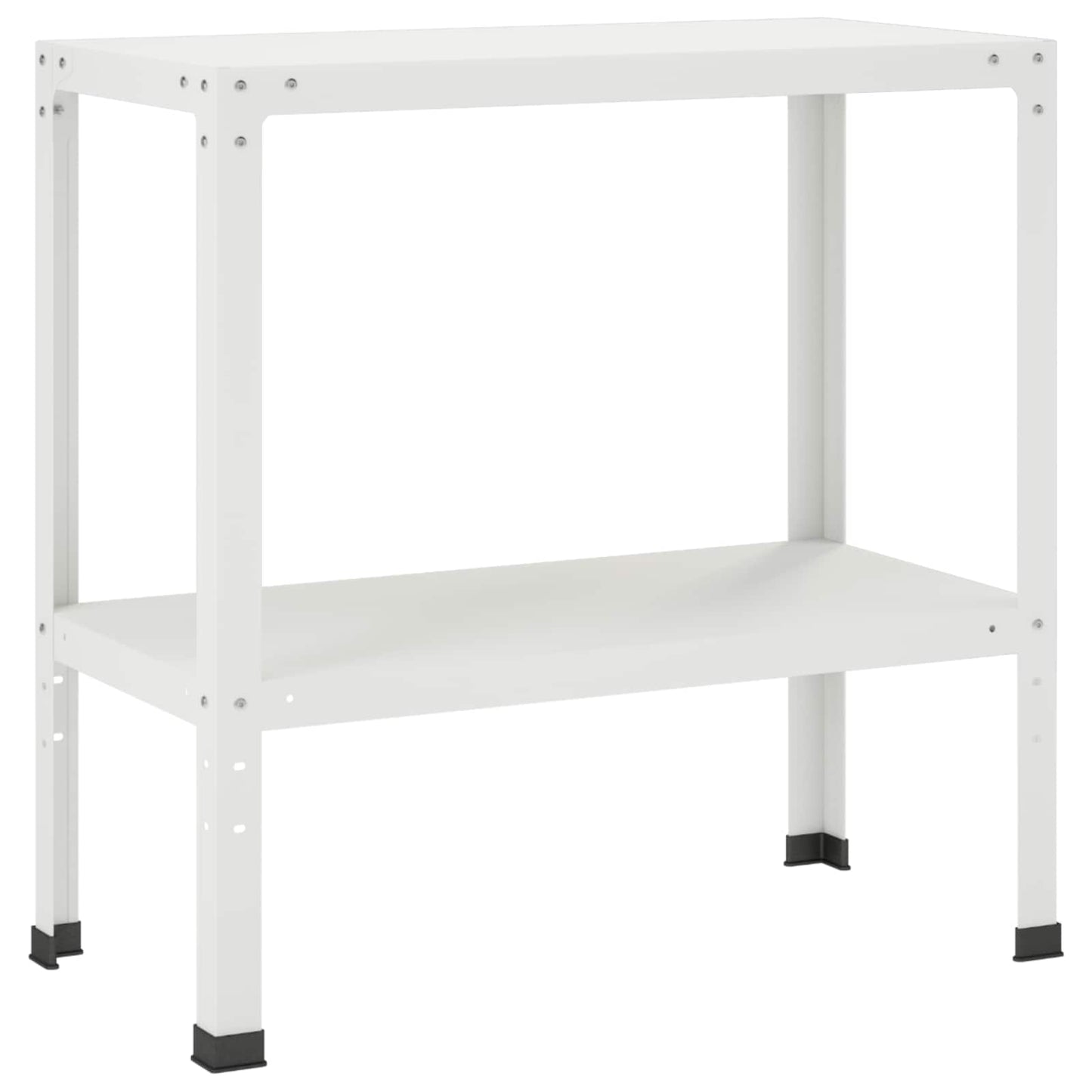 Plantebord 60 x 40 x 80 cm Pulverlakeret stål Hvid