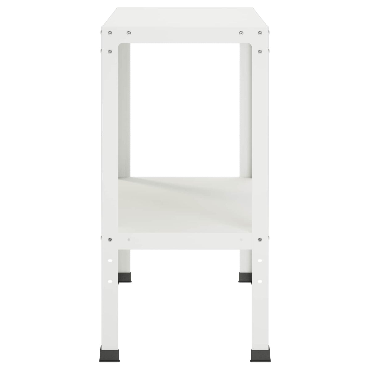 Plantebord 60 x 40 x 80 cm Pulverlakeret stål Hvid