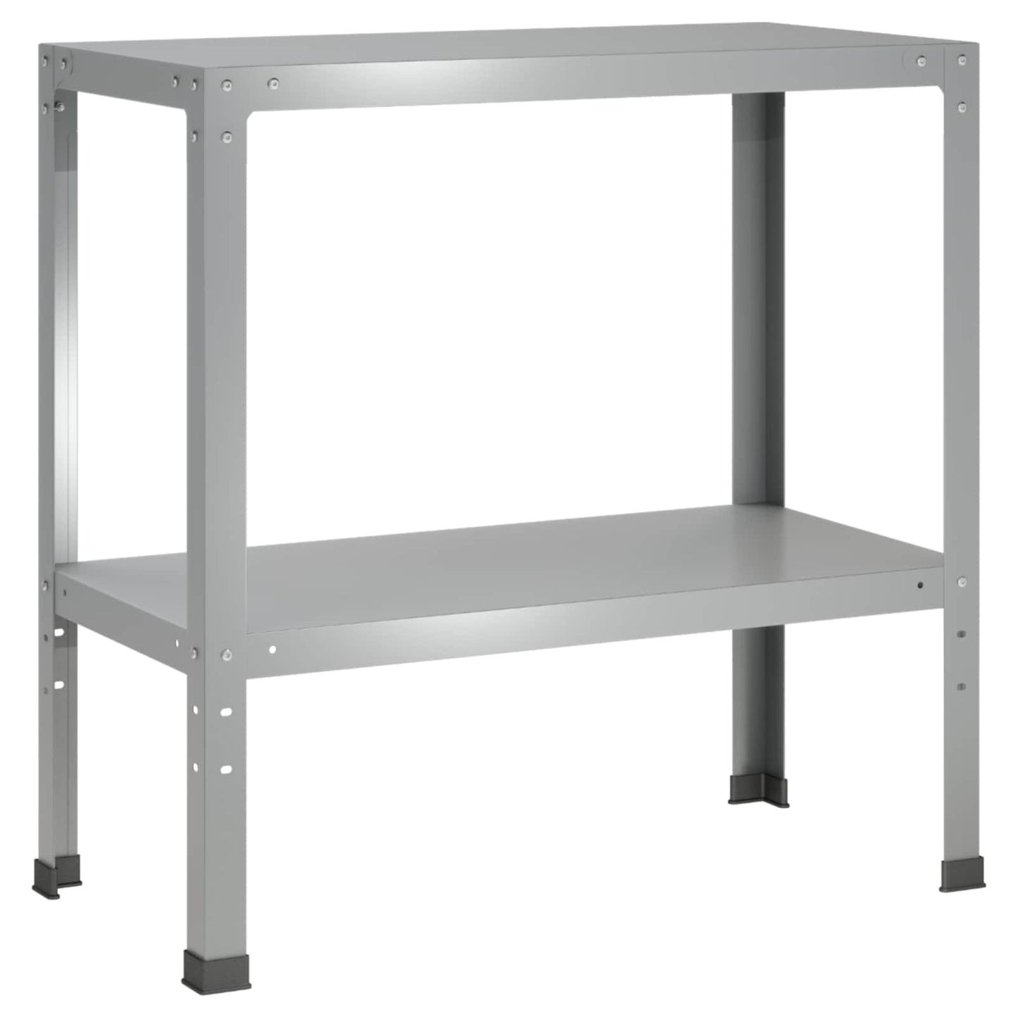 Plantebord 60 x 40 x 80 cm Galvaniseret stål Sølv