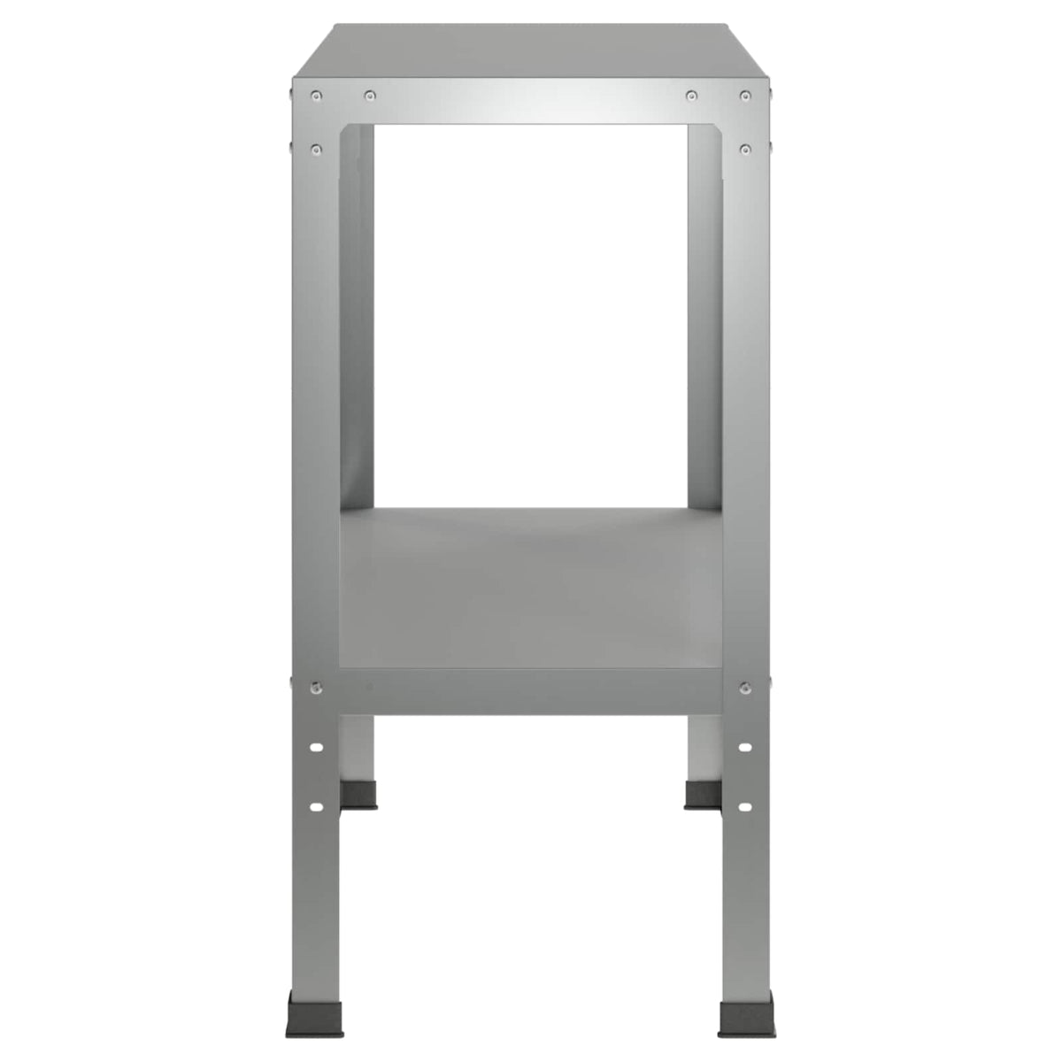 Plantebord 60 x 40 x 80 cm Galvaniseret stål Sølv