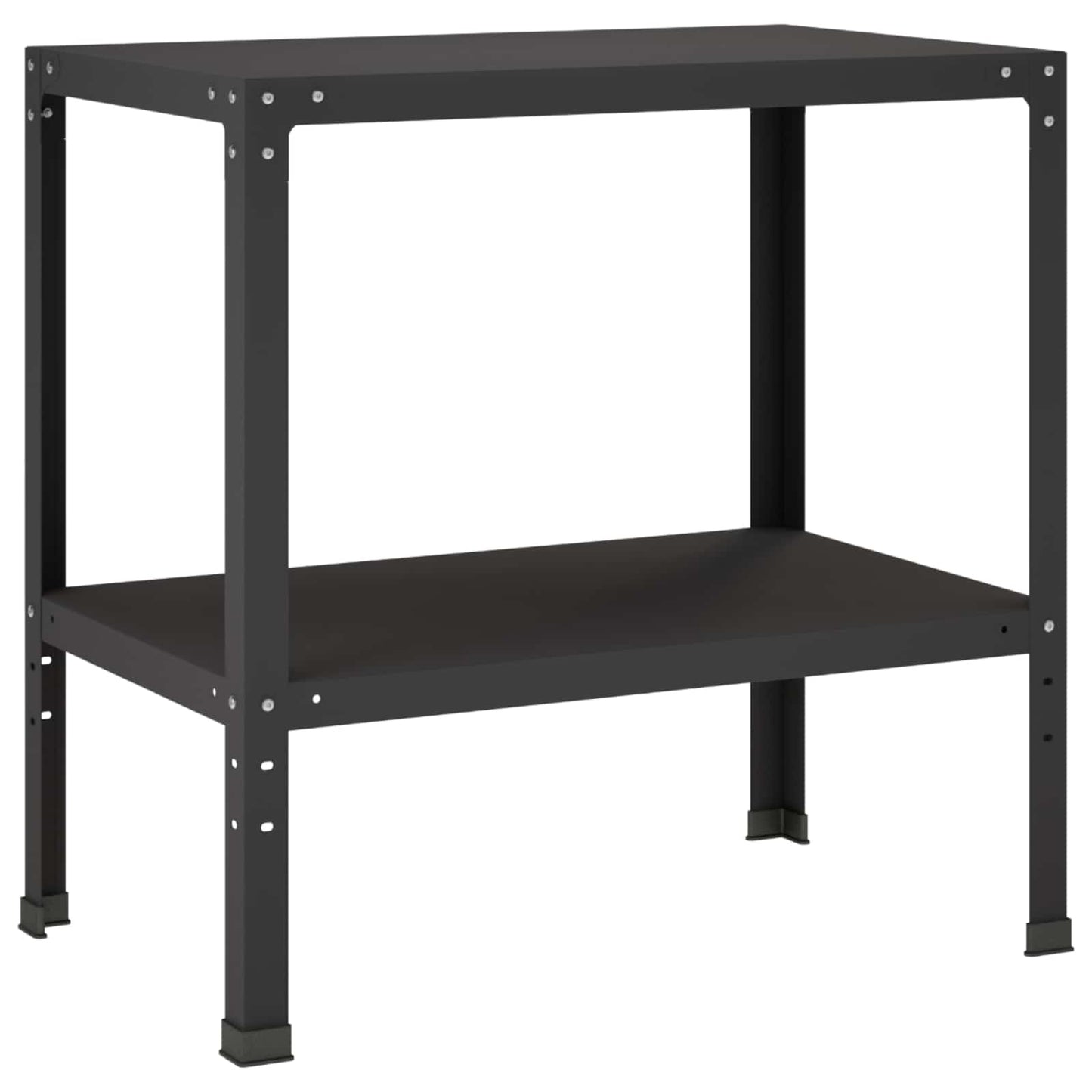 Plantebord 100 x 50 x 80 cm Pulverlakeret stål Sort