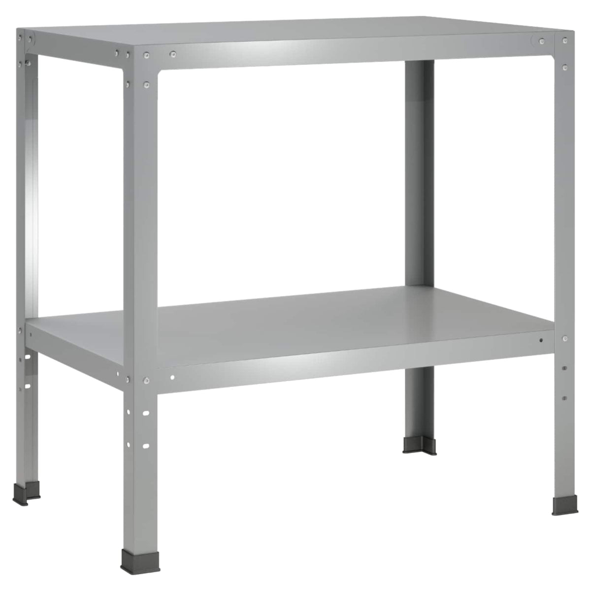 Plantebord 100 x 50 x 80 cm Galvaniseret stål Sølv