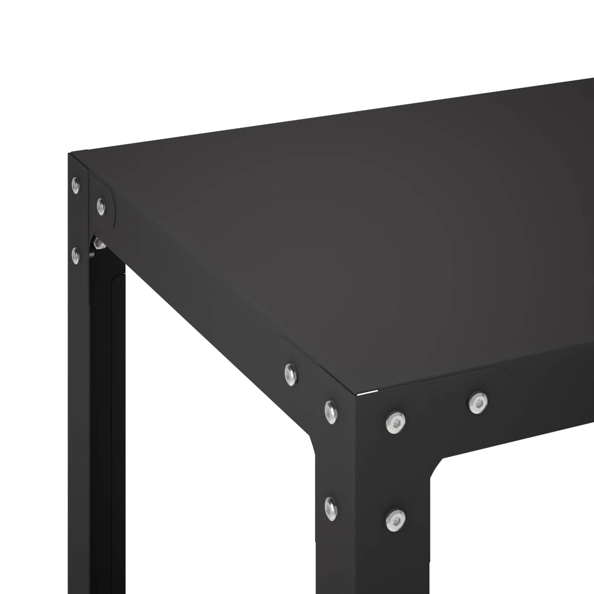 Plantebord 80 x 50 x 80 cm Pulverlakeret stål Sort