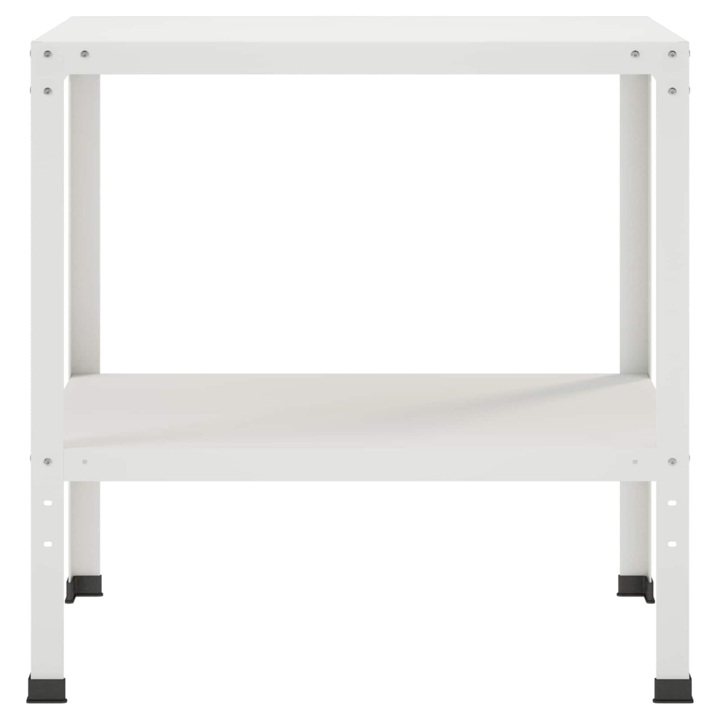 Plantebord 80 x 50 x 80 cm Pulverlakeret stål Hvid
