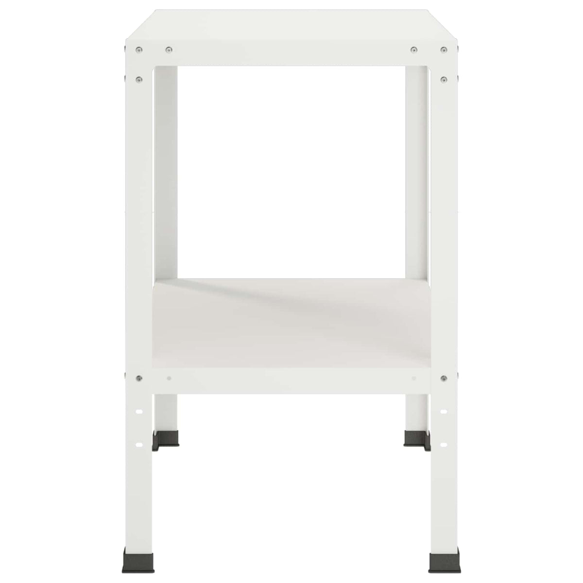 Plantebord 80 x 50 x 80 cm Pulverlakeret stål Hvid