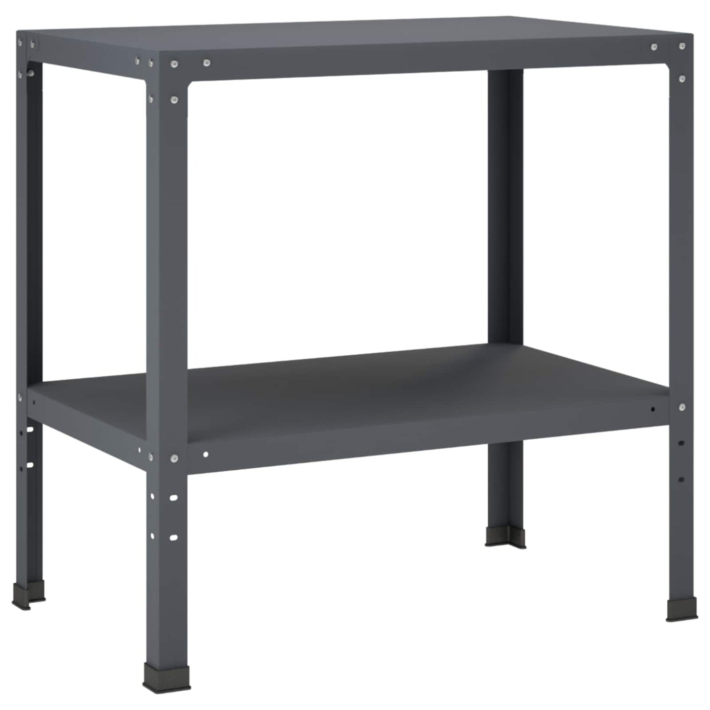 Plantebord 80 x 50 x 80 cm Pulverlakeret stål Antracit