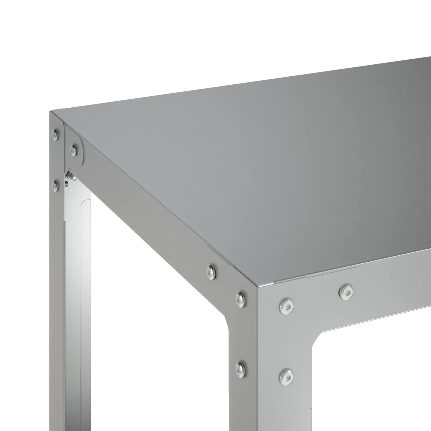 Plantebord 80 x 50 x 80 cm Galvaniseret stål Sølv