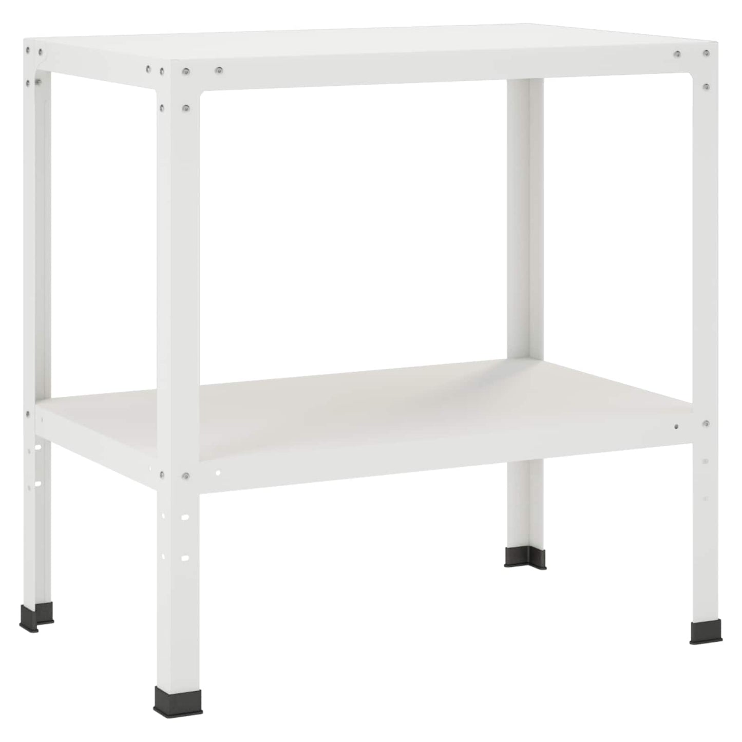 Plantebord 60 x 50 x 80 cm Pulverlakeret stål Hvid