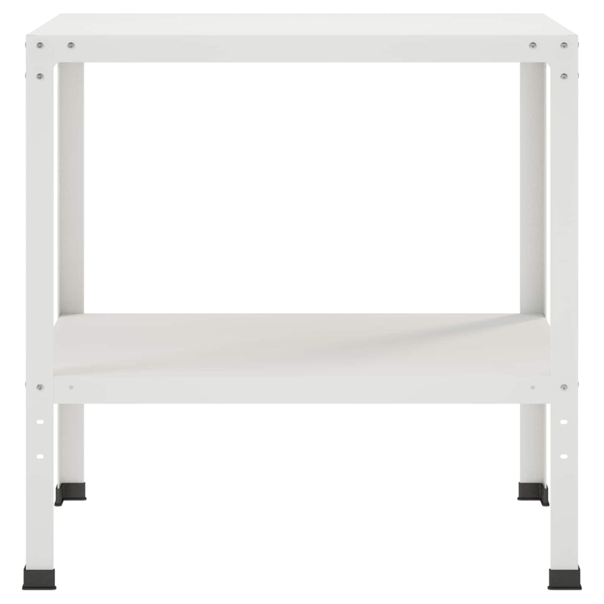 Plantebord 60 x 50 x 80 cm Pulverlakeret stål Hvid