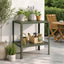 Plantebord 60 x 50 x 80 cm Pulverlakeret stål Olivengrøn