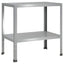 Plantebord 60 x 50 x 80 cm Galvaniseret stål Sølv