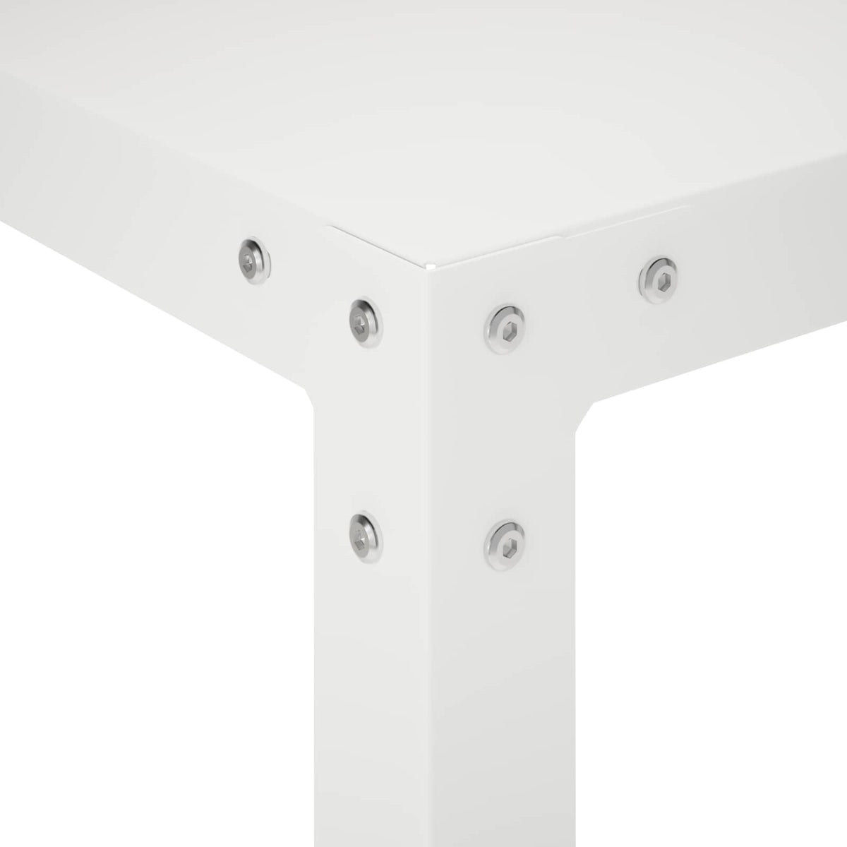 Plantebord 100 x 50 x 104 cm Pulverlakeret stål Hvid
