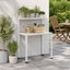 Plantebord 100 x 50 x 104 cm Pulverlakeret stål Hvid