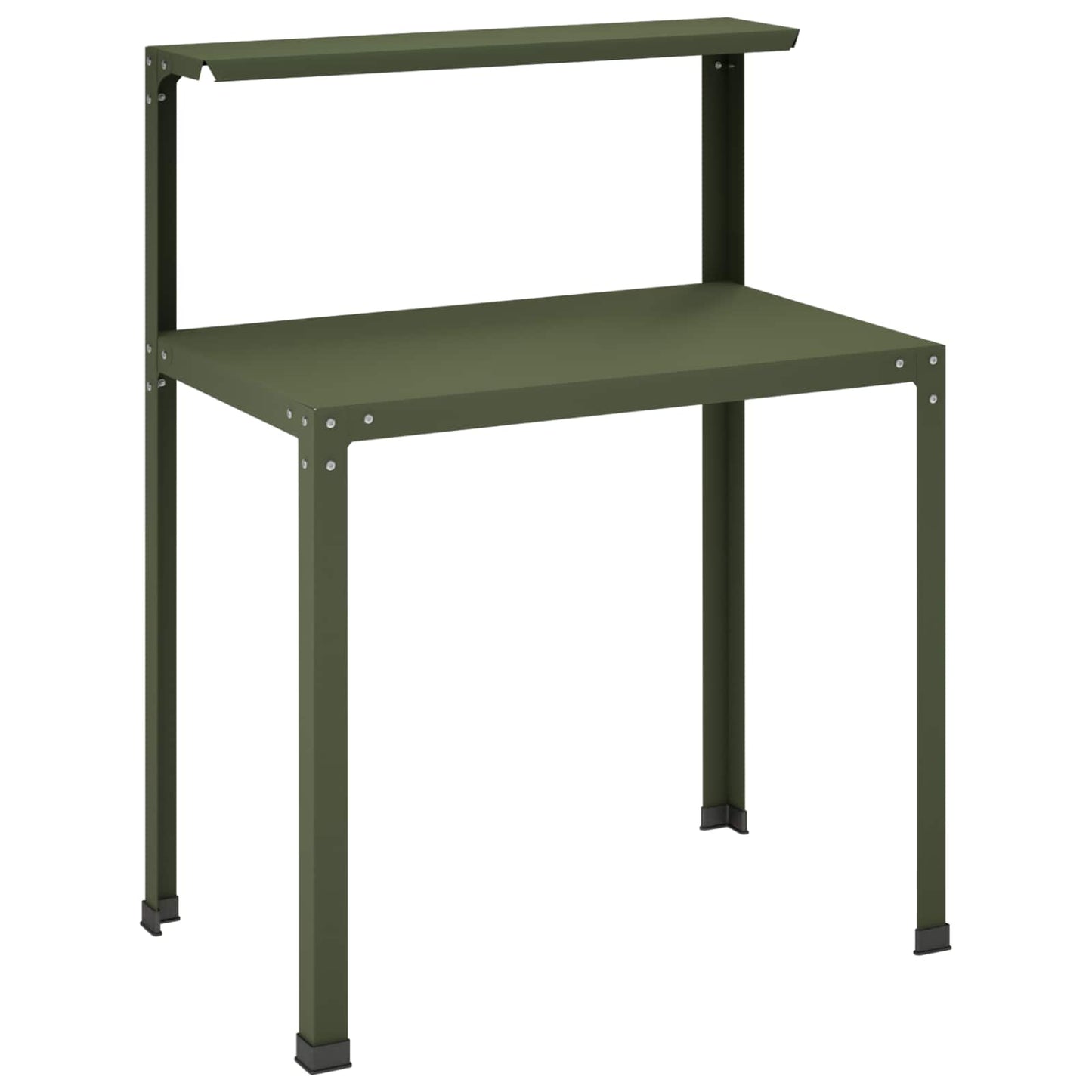 Plantebord 100 x 50 x 104 cm Pulverlakeret stål Olivengrøn