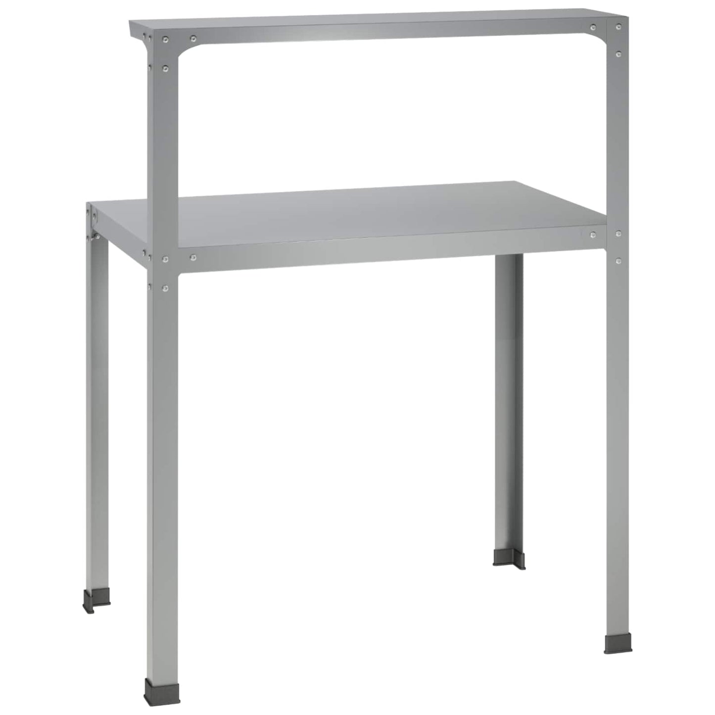 Plantebord 100 x 50 x 104 cm Galvaniseret stål Sølv