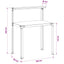 Plantebord 100 x 50 x 104 cm Galvaniseret stål Sølv