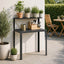 Plantebord 80 x 50 x 104 cm Pulverlakeret stål Sort