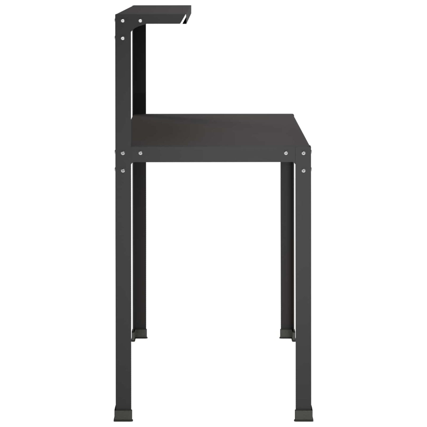 Plantebord 80 x 50 x 104 cm Pulverlakeret stål Sort