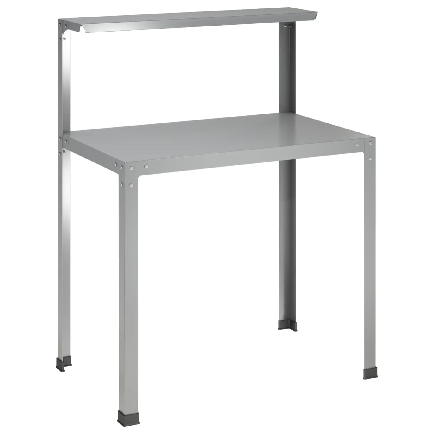 Plantebord 80 x 50 x 104 cm Galvaniseret stål Sølv