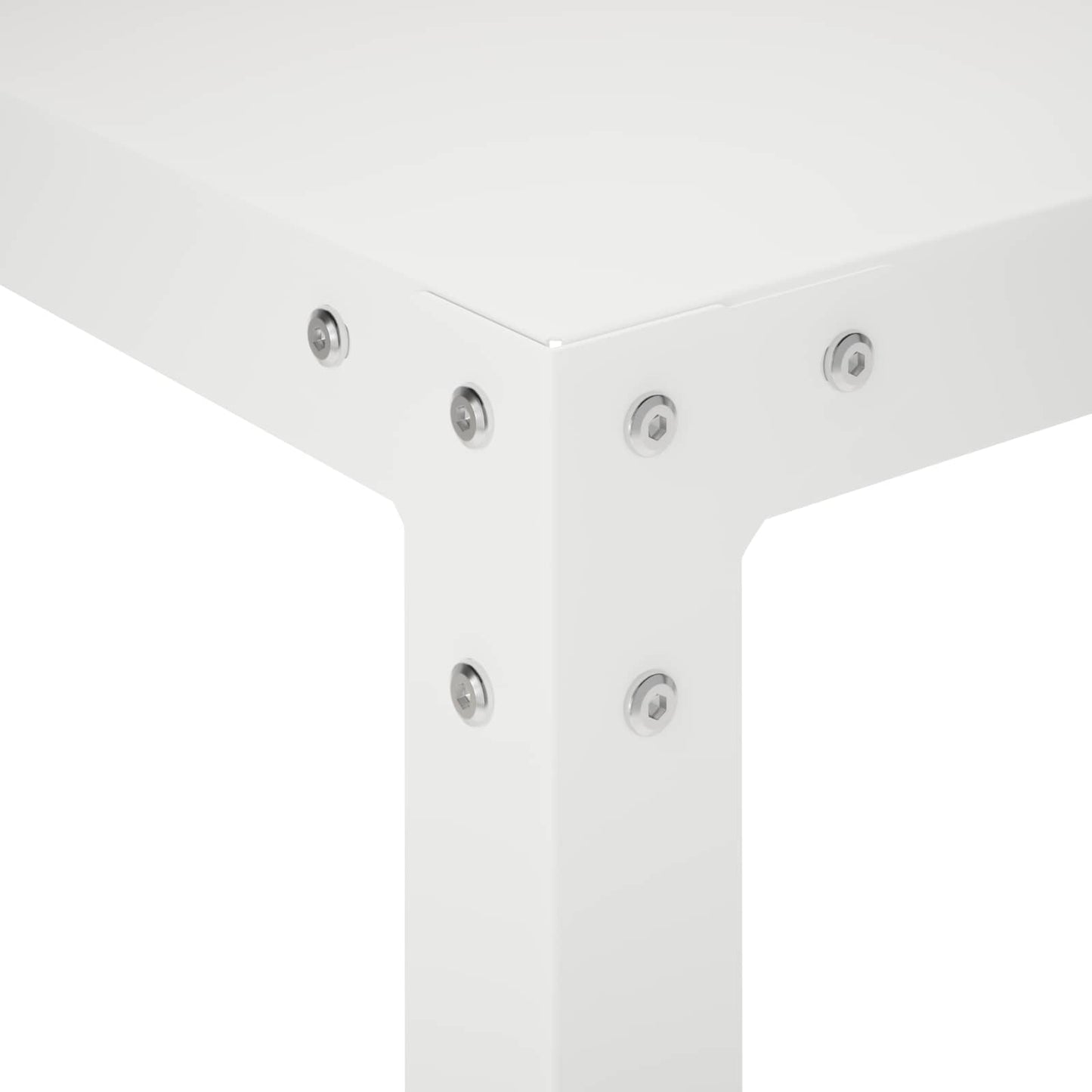 Plantebord 60 x 50 x 104 cm Pulverlakeret stål Hvid