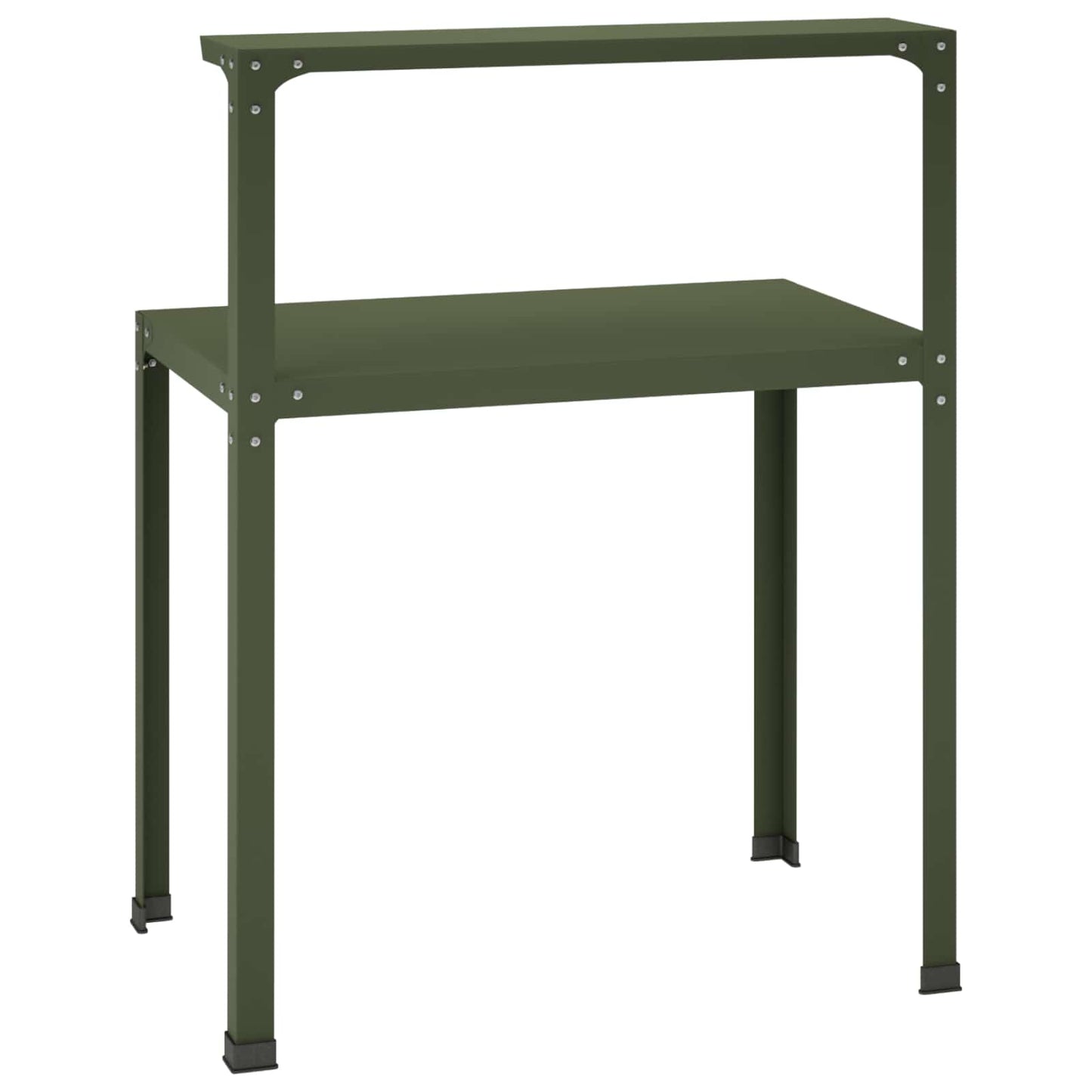 Plantebord 60 x 50 x 104 cm Pulverlakeret stål Olivengrøn