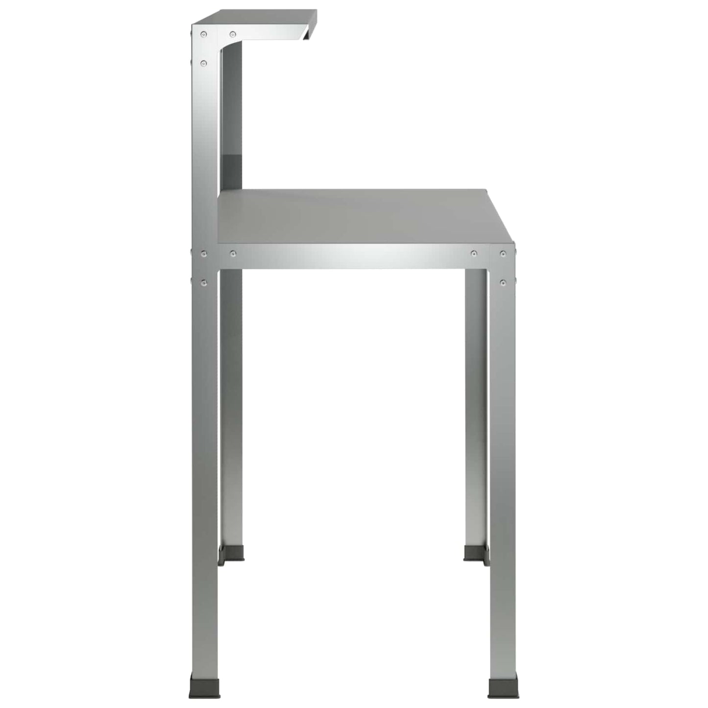 Plantebord 60 x 50 x 104 cm Galvaniseret stål Sølv