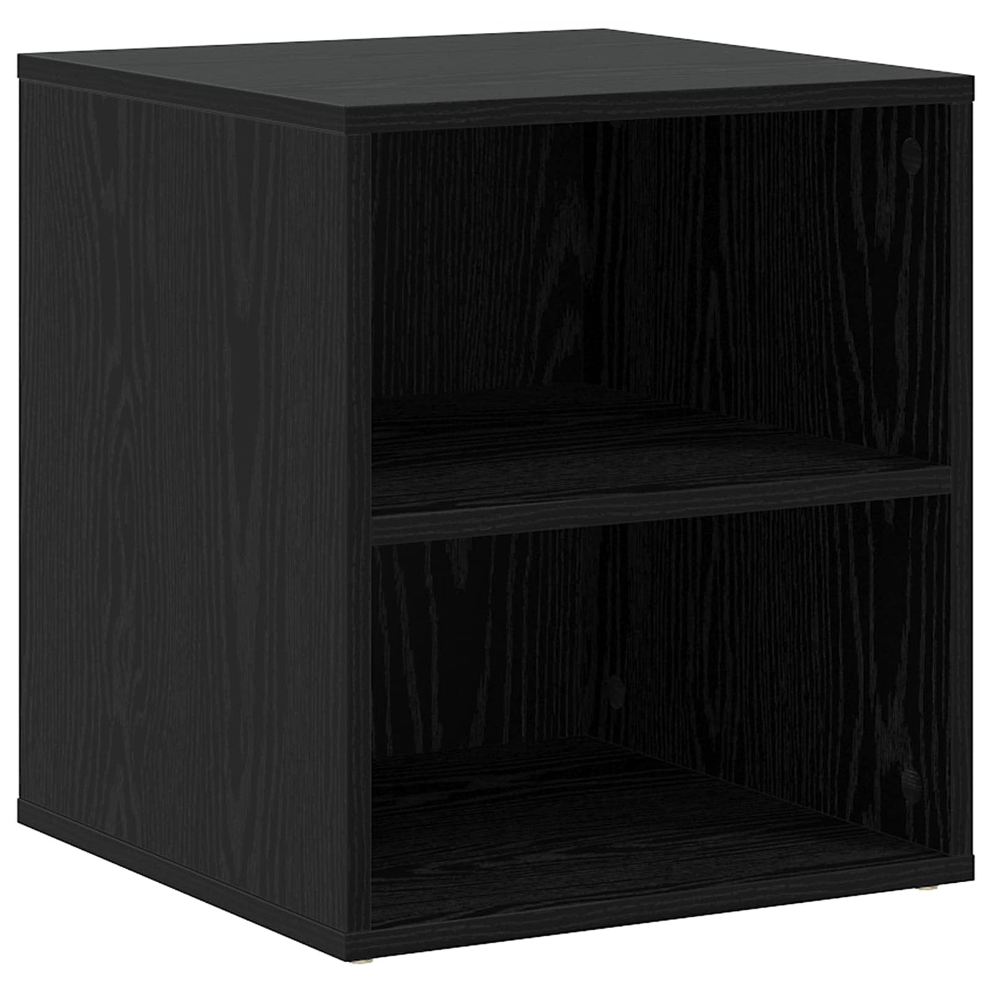 Hjørneskab med skuffe Sort eg 200 x 40 x 45 cm Konstrueret træ