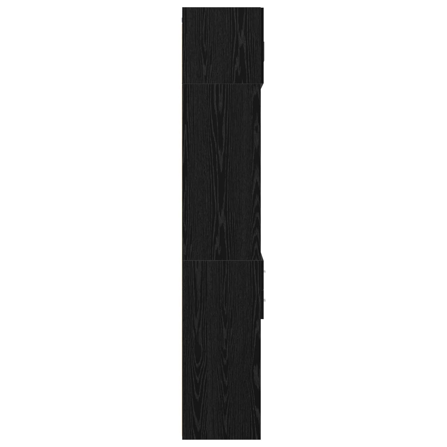 Opbevaringsskab med hylder Sort eg 70 x 42,5 x 225 cm