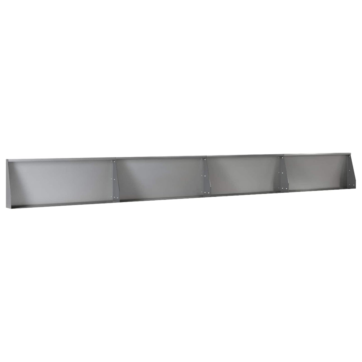 Støttemur 4 stk. 100 x 12 x 30 cm Galvaniseret stål Sølv