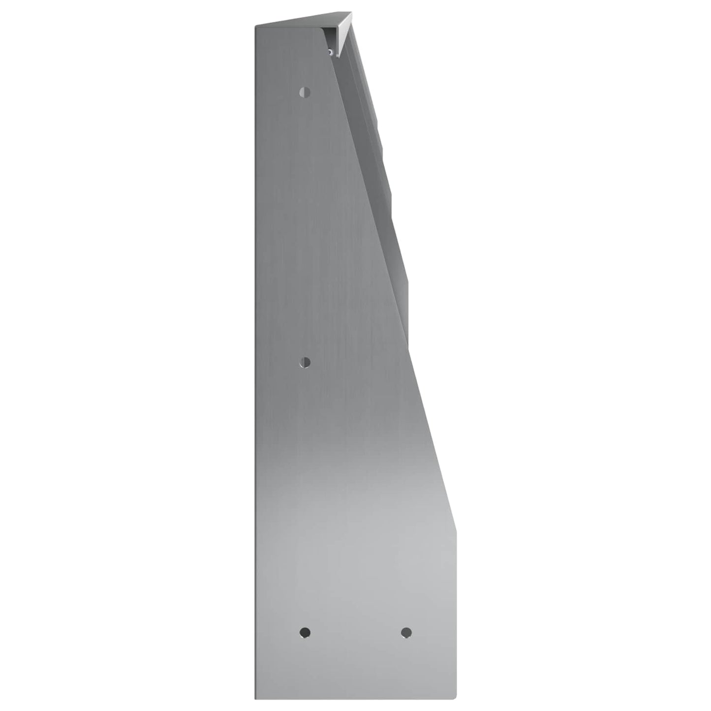 Støttemur 4 stk. 100 x 12 x 30 cm Galvaniseret stål Sølv