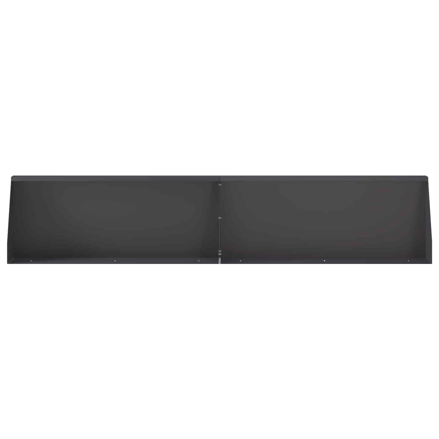 Støttemur 4 stk. 100 x 12 x 40 cm Stål Sort