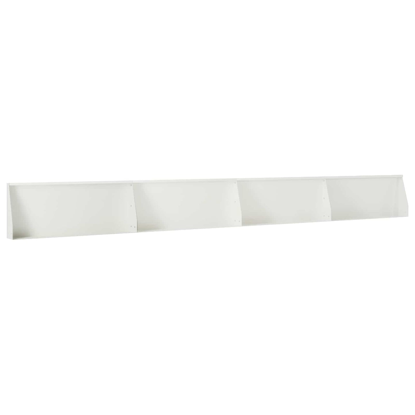 Støttemur 4 stk. 100 x 12 x 40 cm Stål Hvid
