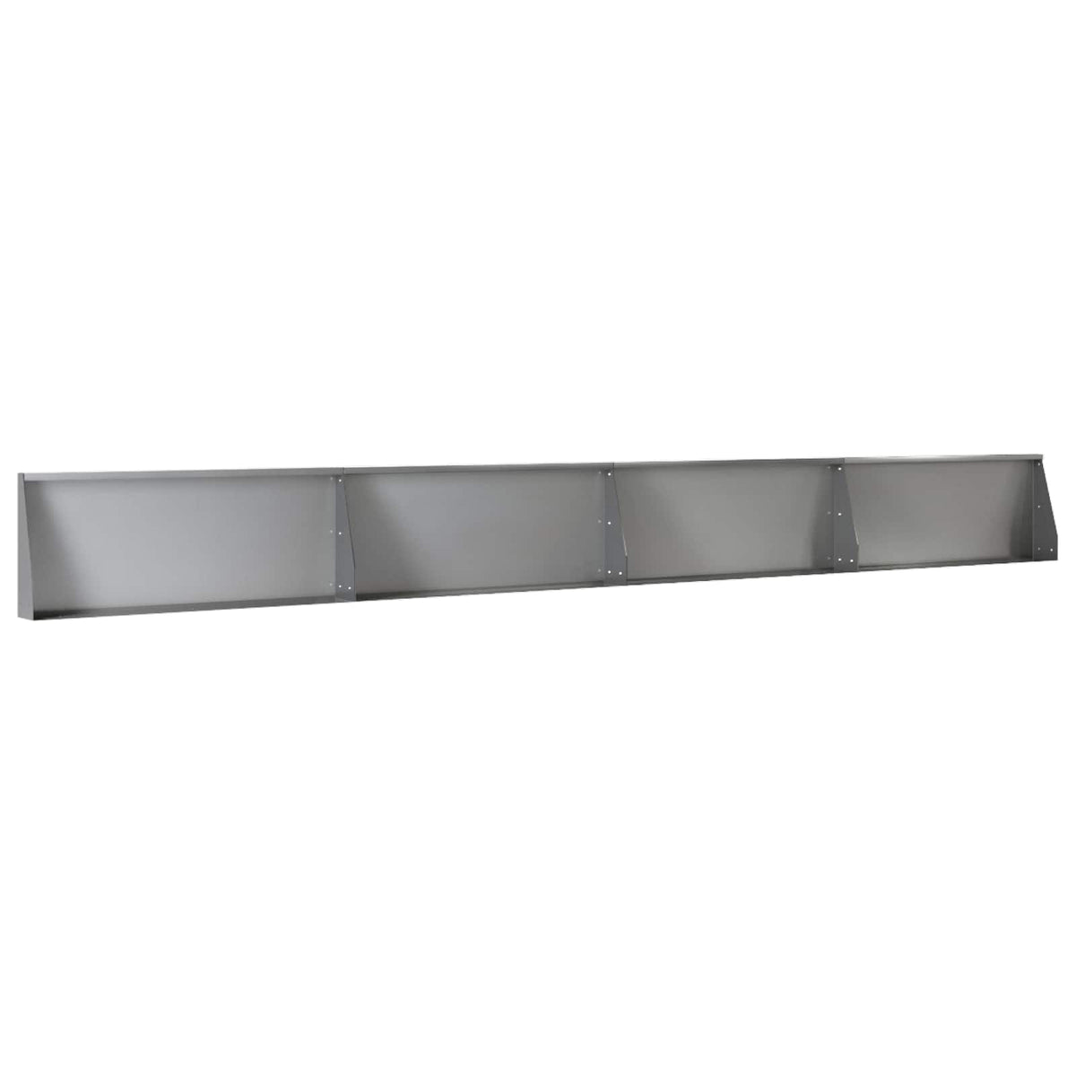 Støttemur 4 stk. 100 x 12 x 40 cm Galvaniseret stål Sølv