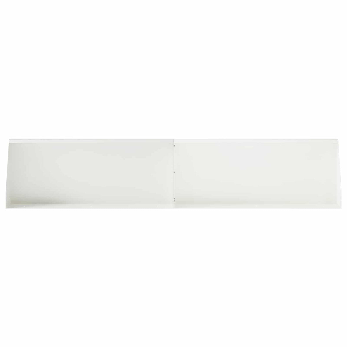 Støttemur 4 stk. 100 x 12 x 50 cm Stål Hvid